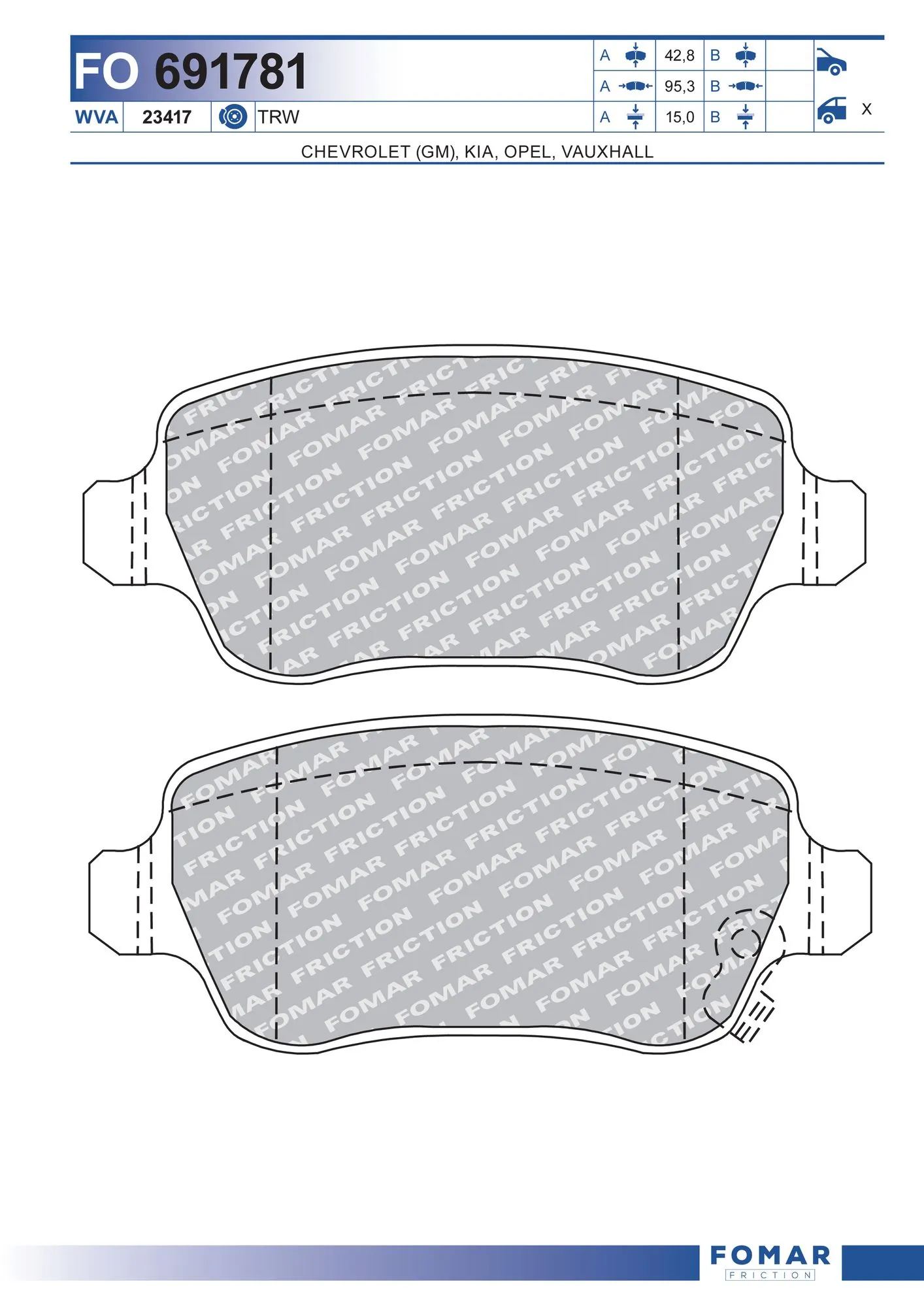 Brake Pad Set, disc brake